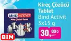 BİND ACTİVİT KİREÇ ÇÖZÜCÜ TABLET